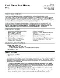 Engineering Resume Objective Career Tive For Resume Mechanical