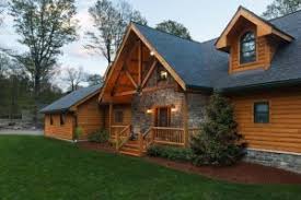 Completely custom timber frame bunk house this spacious bunk house is perched above a carriage house style storage building. Plans Timberhaven Log Timber Homes