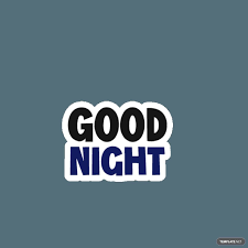 animated good night sticker in gif