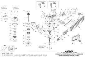 bosch n88ww parts diagram for nailer