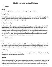 10 free job offer letter templates word