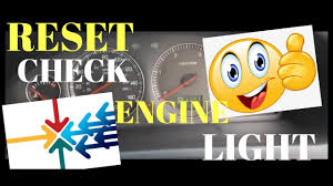 how to reset the check engine light on