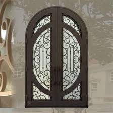 exterior wrought iron entrance doors