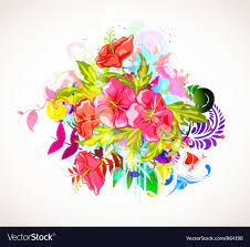 abstract colorful fl background