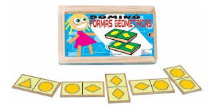 Brinquedo educativo pedagógico montessori formas geométricas; Domino Educativo Formas Geometricas Jogo Pedagogico Mercado Livre