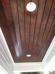 Tongue And Groove Ceiling Great Stain