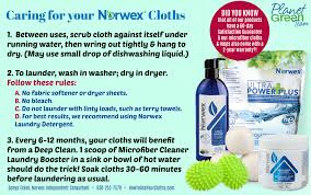 how do i wash my norwex cloths