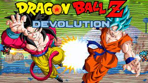 Dragon ball z online está en los top más jugados. Dragon Ball Z Devolution Super Saiyan God Super Saiyan Goku Vs Super Saiyan 4 Goku Youtube