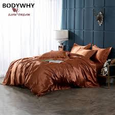 100 Satin Silk Bedding Set Luxury