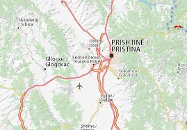 Kosovo map by googlemaps engine: Michelin Kosovo Polje Map Viamichelin
