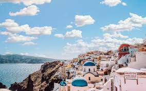 The great collection of macbook air wallpaper for desktop, laptop and mobiles. Ob79 Sky Sunny Summer Greece City Nature Wallpaper