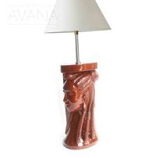The most common african table lamp material is fabric. African Lamps Wayfair