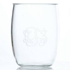 stemless acrylic wine glass