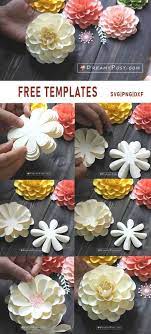 free paper flower templates pdf svg