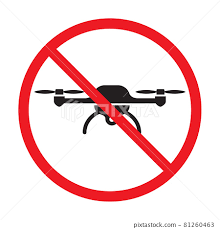 no drone zone sign flights with drone