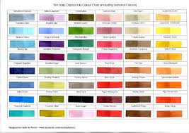 Tim Holtz Distress Inks Colour Chart Including Season