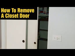 how to remove closet door you