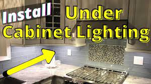 install under cabinet lighting