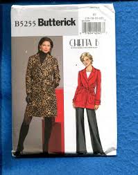 Butterick 5255 Chetta B Designer Wrap Coat Size 16 To 22 Uncut