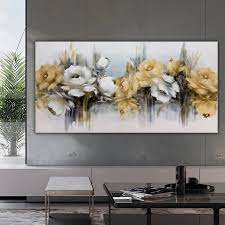 white flowers canvas print