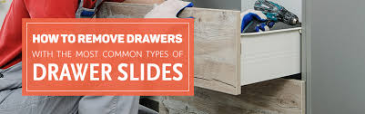 Well then, this video should make things clearer. How To Remove Drawers With The Most Common Types Of Drawer Slides