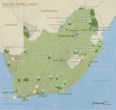south africa popular routes incl map