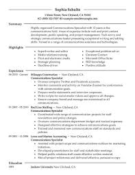 Hard skills are the skills or abilities for a resume that are easily quantifiable…that can be learned through classroom work, apprenticeships or other forms of learning. Best Communications Specialist Resume Example Livecareer