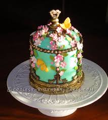 victorian vine birdcage cake for my