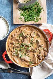 easy leftover roast beef stroganoff