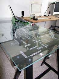 Glass Table With The Word Love Wrote In