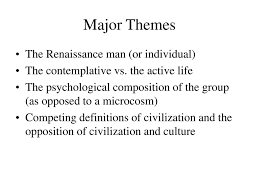 major themes the renaissance man or individual ppt major themes the renaissance man or individual