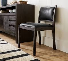 aldric leather dining chair pottery barn