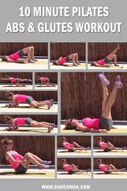 minute pilates abs and glutes workout
