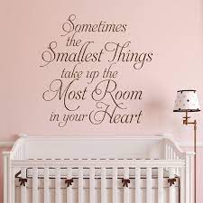 Nursery Wall Decal The Smallest Things