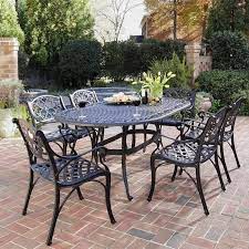 wrought iron outdoor dining table and