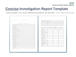 Template Doc Free Templates Excel Document Format Rca Report