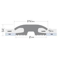 35861n rubber carpet transition strip