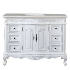 48 inch single sink vanity with cream
