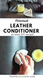 diy leather conditioner recipe with beeswax