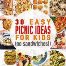 30 picnic ideas for kids with no