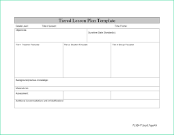 Easy Blank Lesson Plan Template Microsoft Word Of Downloadable