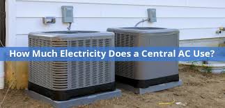 electricity does a central ac use