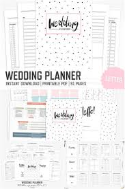 Wedding Planner Letter Size Wedding Binder Bride Party Organizer