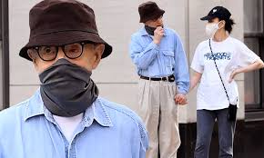 He posed for photos with the whole family and ms. Woody Allen And Wife Soon Yi Mask Up For A Stroll In Manhattan Daily Mail Online
