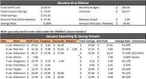 Savings Tracker For 2011
