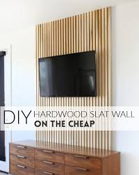 Diy Hardwood Slat Wall On The