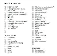 Family Vacation Packing List Template