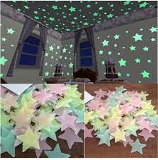 Wall Stickers Luminous 50pcs 3d Stars