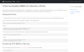 how to enable bbr on ubuntu 20 04