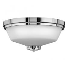 Flush Bathroom Ceiling Light In Chrome